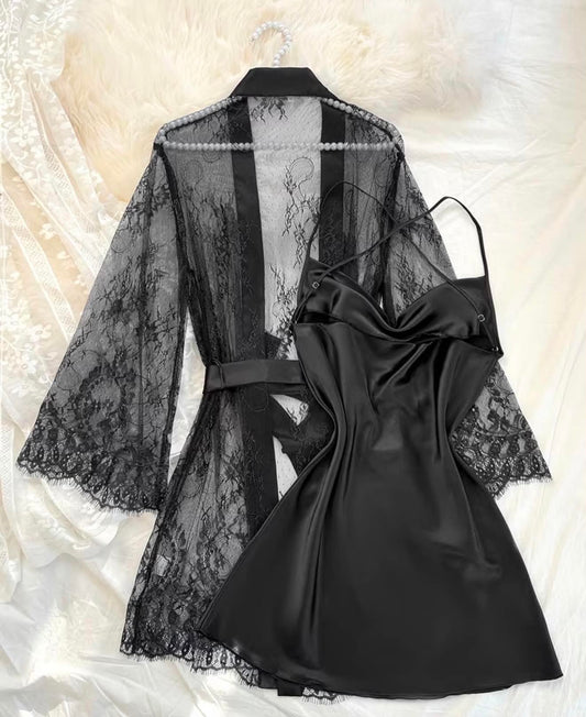 Amber Kimono Noir