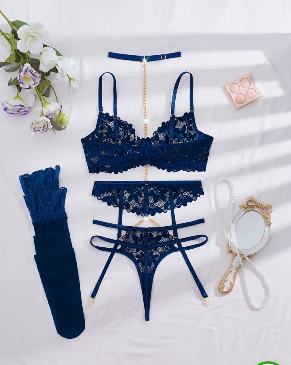 Ensemble 5 pièces bleu Vitalia