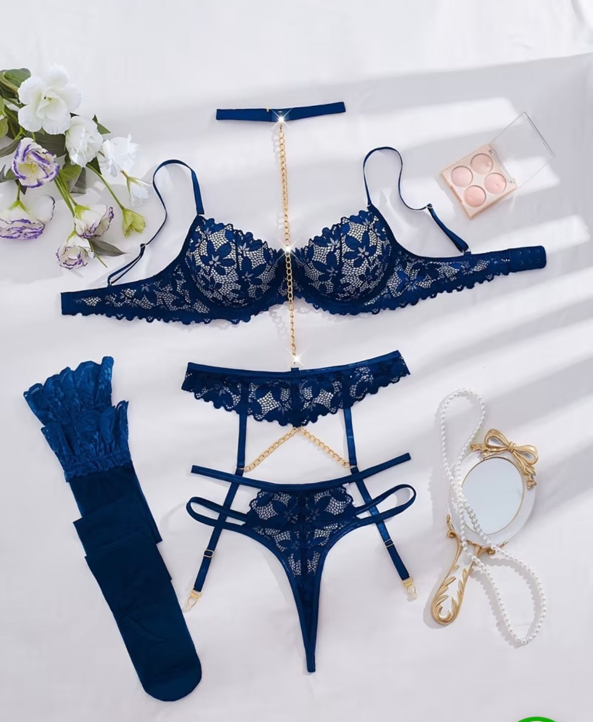 Ensemble 5 pièces bleu Vitalia